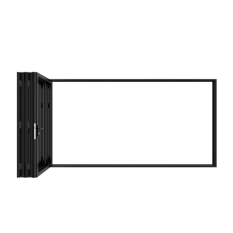 KaMic 144" x 80" 5-Panel Aluminum Patio Folding Door Right to Left-Outswing