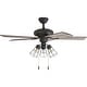 preview thumbnail 3 of 6, The Gray Barn Rugaard 42-inch Bronze 3-light LED Ceiling Fan