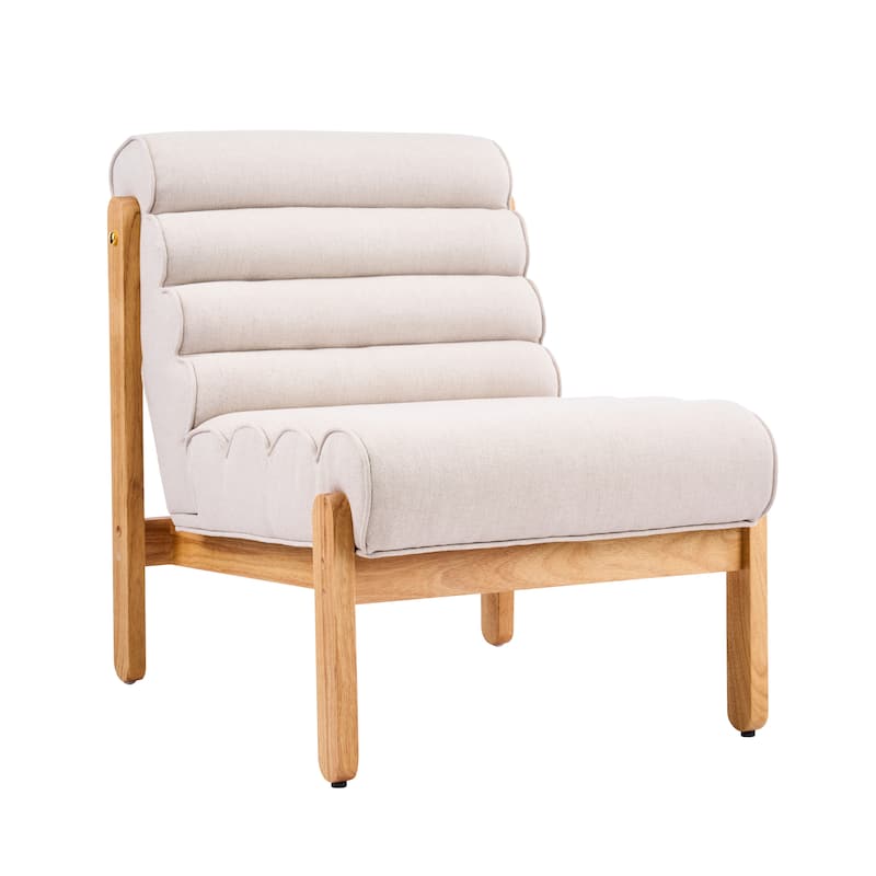 Scott Living - Modern Upholstered Accent Chair with Plush Layered Cushion & Solid Wood Frame - 25.75"W