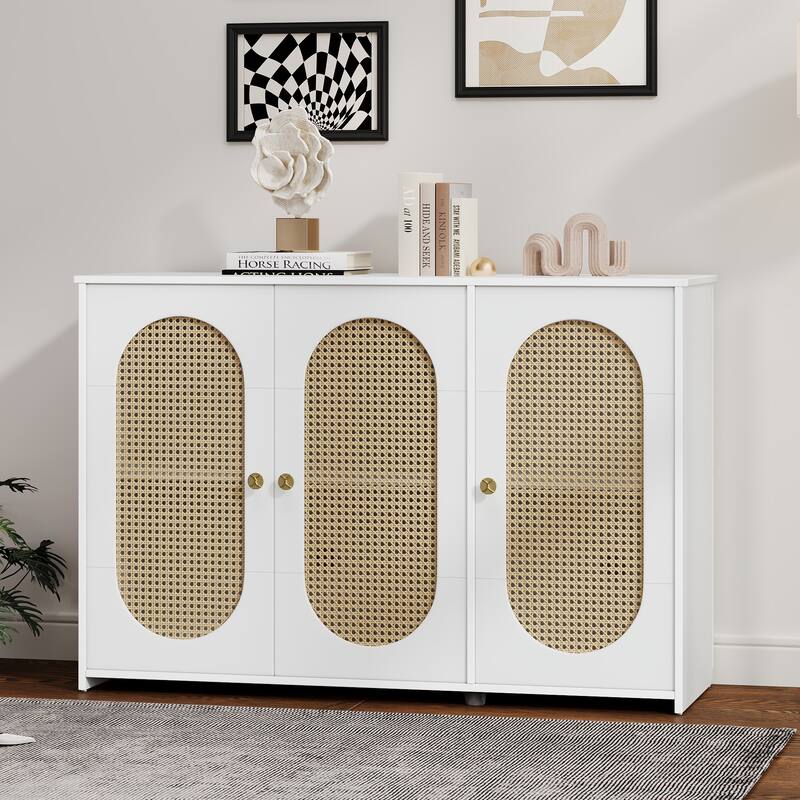 48.8''W 3-Door Sideboard with Large Storage Space - N/A