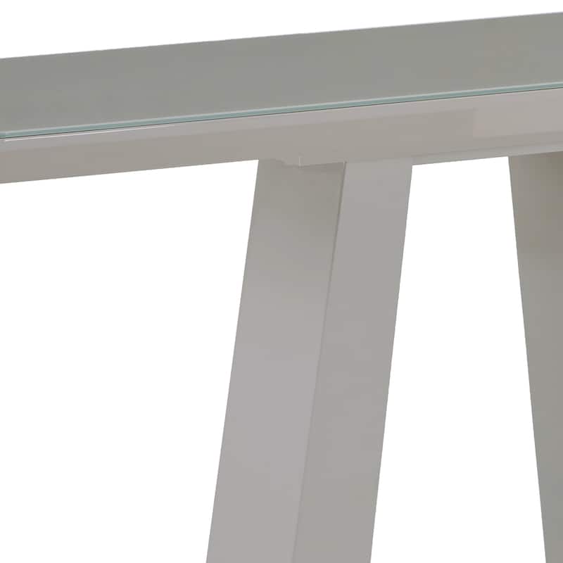 Contemporary MDF & Glass Console Table