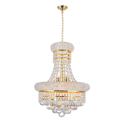Empire 6 Light Chandelier With Gold Finish