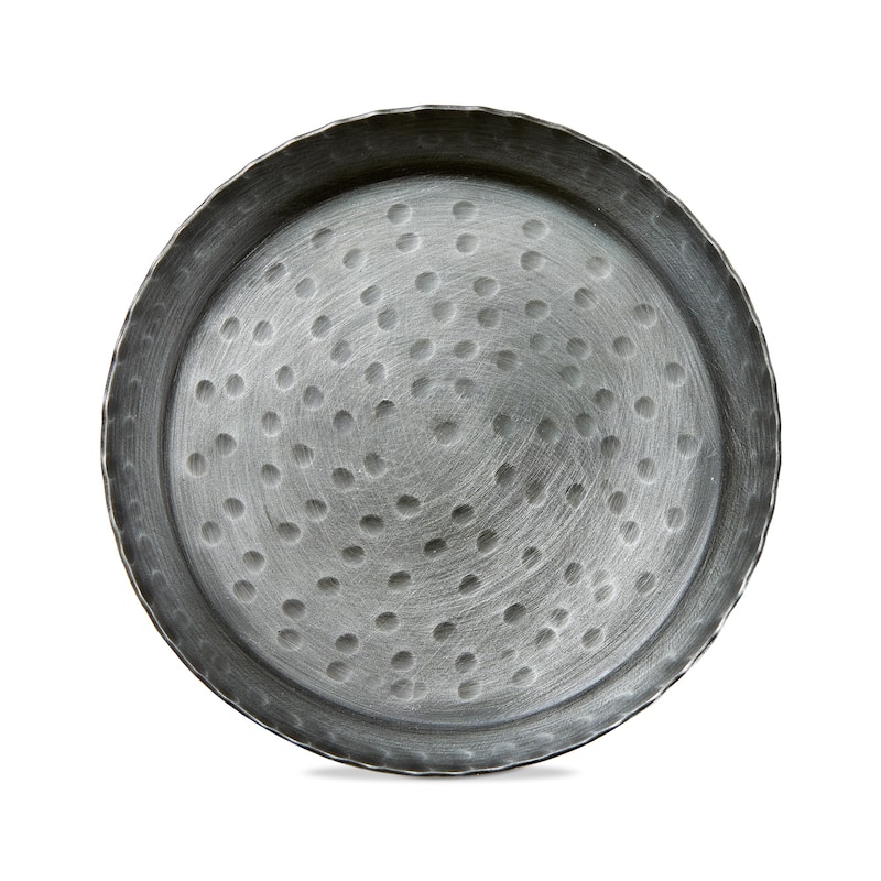 Remi Round Black Iron Pillar Plate Candle Holder 4.5 x 4.5 x 0.5 in Perfect for Everyday Use