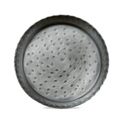 Remi Round Black Iron Pillar Plate Candle Holder 4.5 x 4.5 x 0.5 in Perfect for Everyday Use