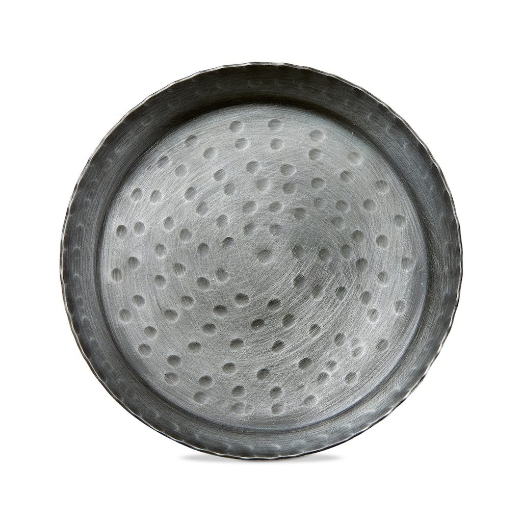Remi Round Black Iron Pillar Plate Candle Holder 4.5 x 4.5 x 0.5 in Perfect for Everyday Use