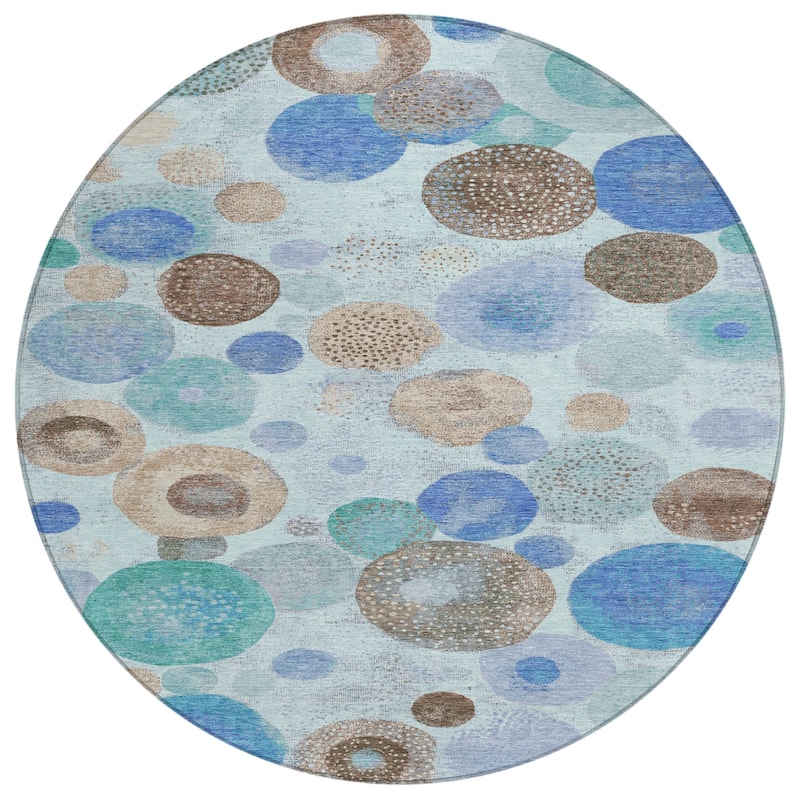 HomeRoots Geometric Transitional Rectangle Outdoor Rug