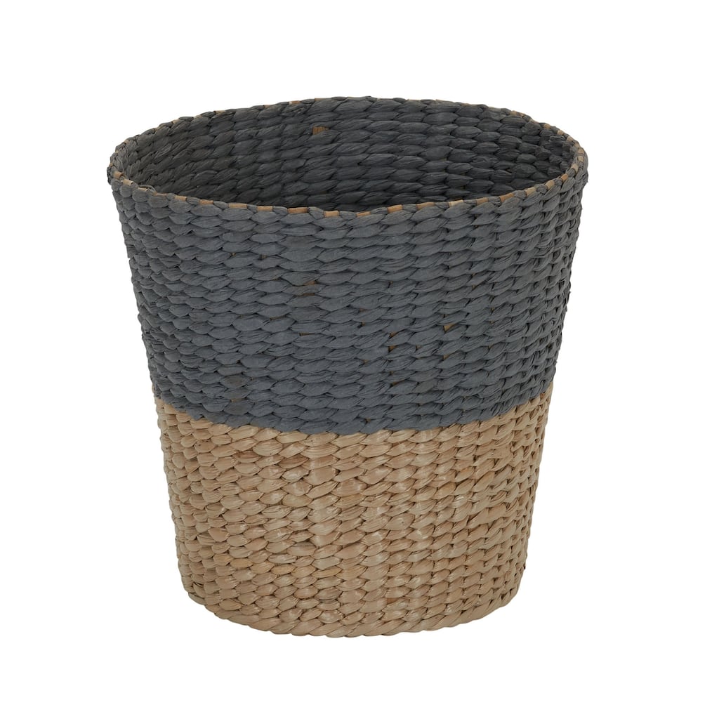 Household Essentials Cattail and Paper Two Tone Waste Basket - Color Block