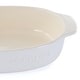 preview thumbnail 3 of 3, 2.5 Quart Oval Stoneware Casserole in White