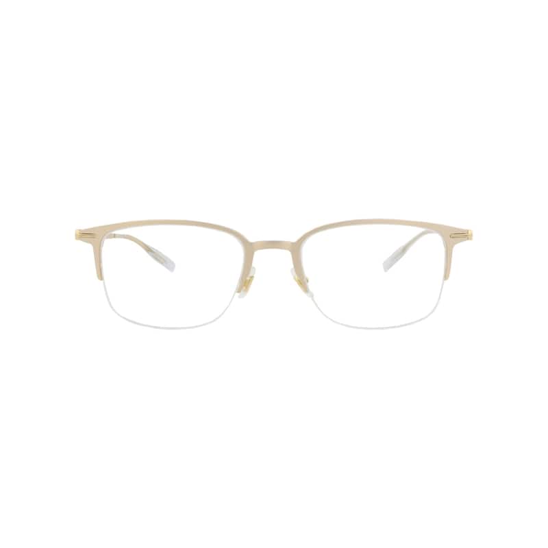 Montblanc Square-Frame Alluminium Optical Frames - Gold Gold Transparent - Gold