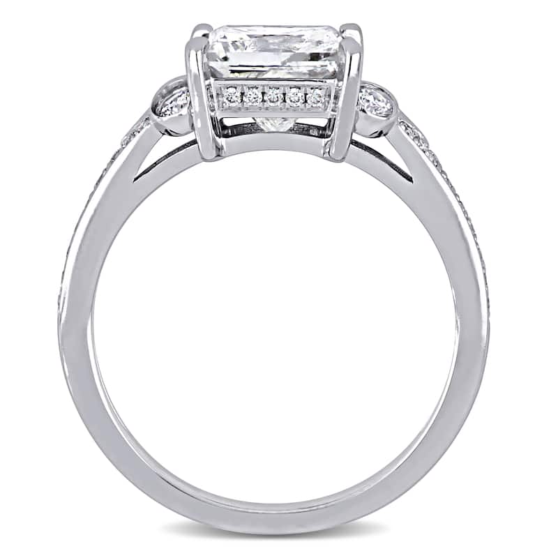Miadora 2-3/8ct TDW Diamond Split Shank Engagement Ring in 14k White Gold