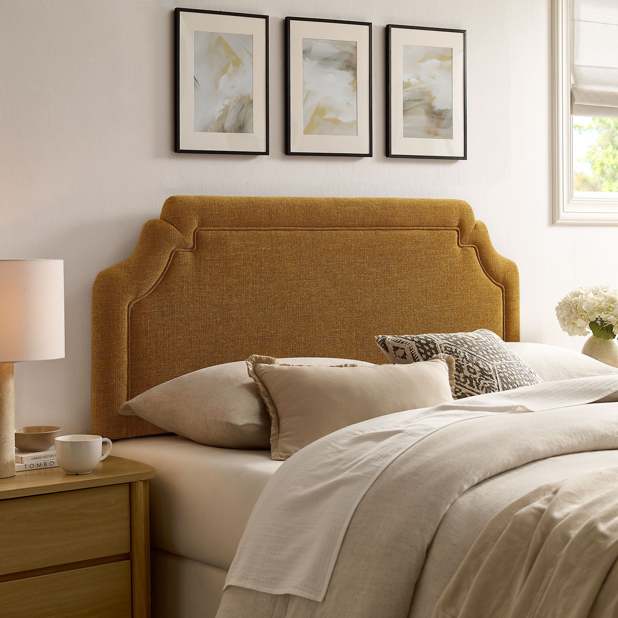 Magnolia Upholstered Fabric Headboard