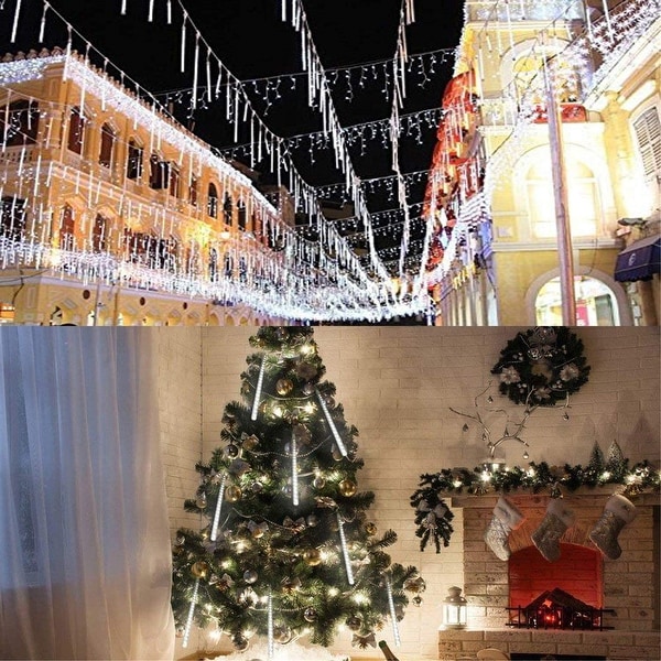 8 Pcs Meteor Shower Rain Lights, Ultra Bright Romantic LED Lights for Party, Wedding,etc. - 11.7inch. Opens flyout.