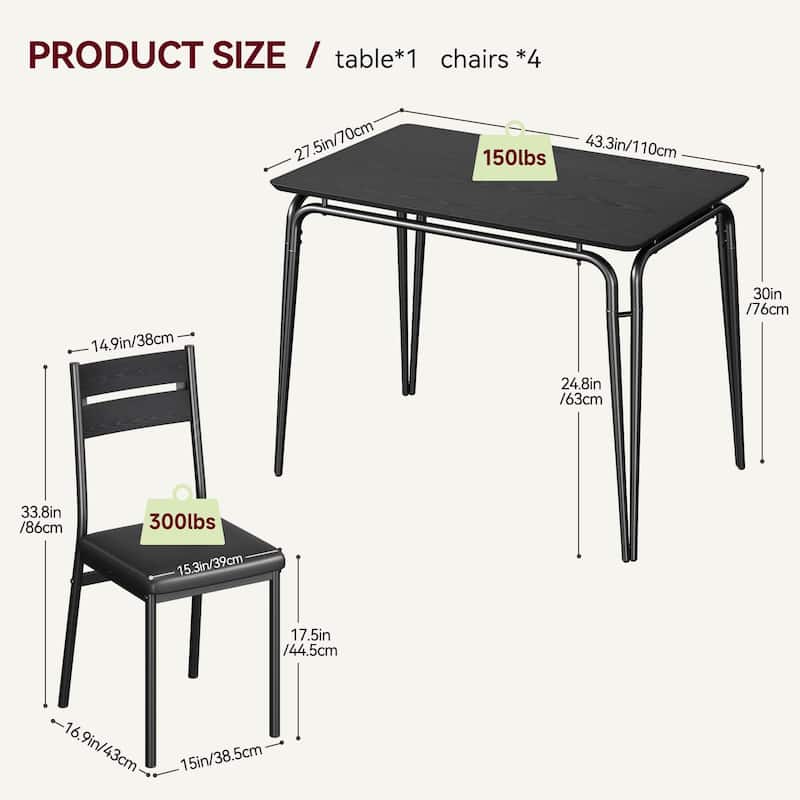 Farmhouse 5-Piece Dining Set