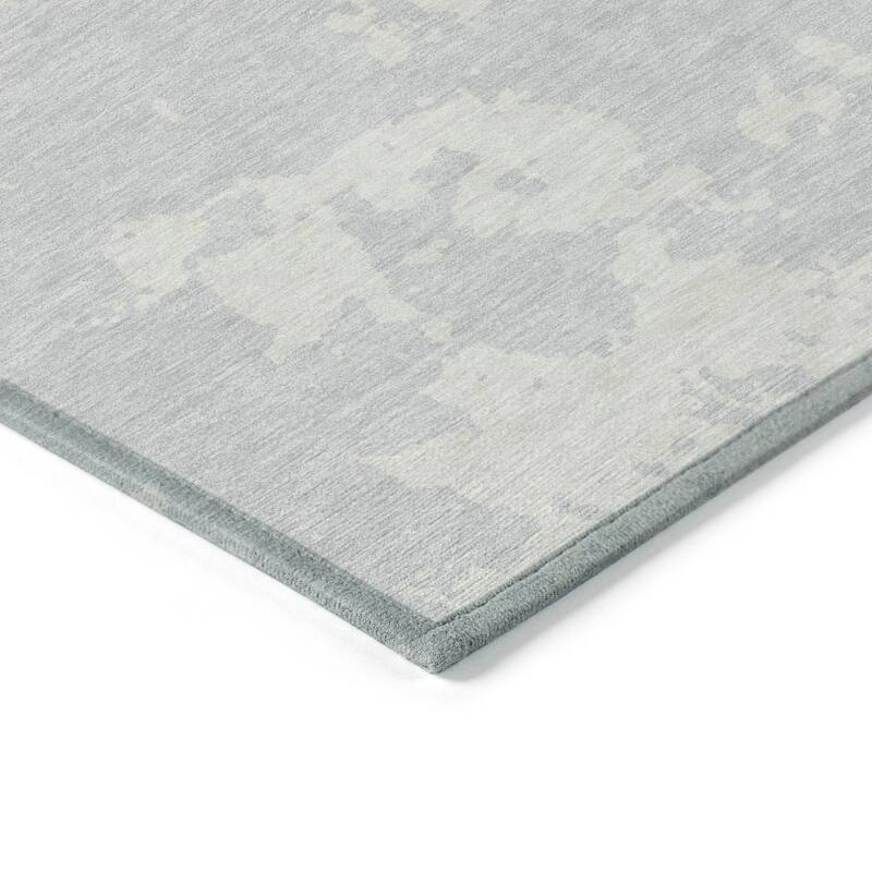 Machine Washable Indoor/ Outdoor Chantille Abstract Rug