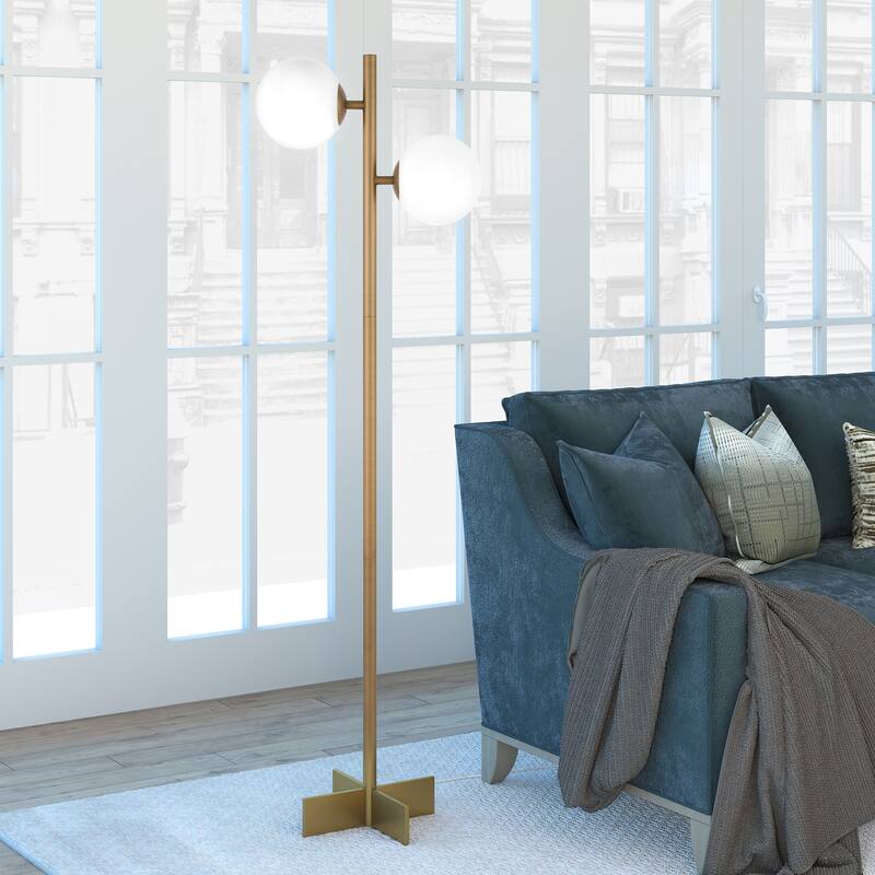 Carson Carrington Saittaniemi 2-light Globe and Stem Floor Lamp