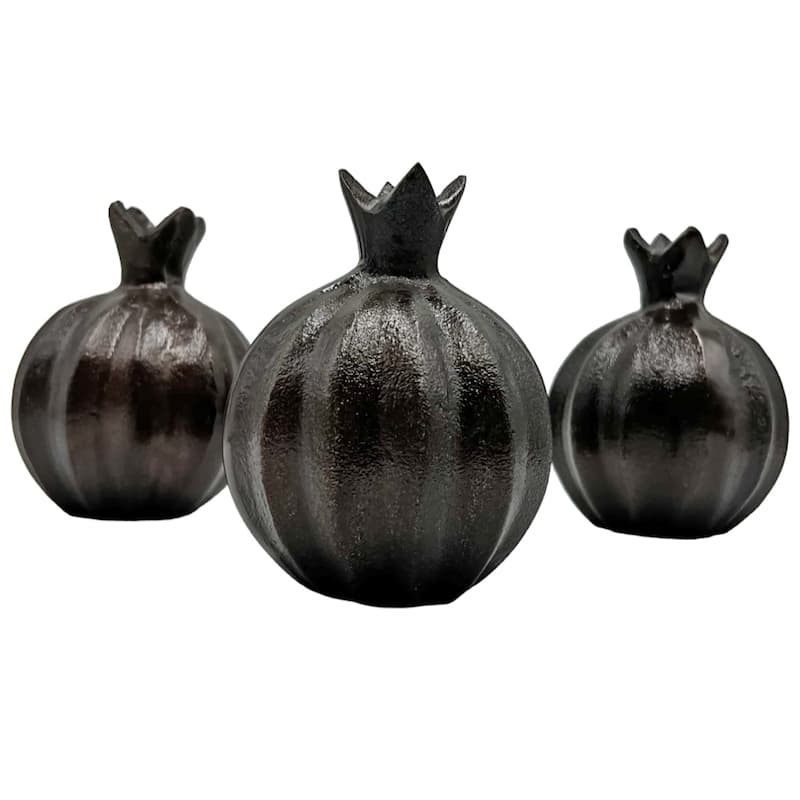 6 Inch Tall Decorative Handmade Aluminum Pomegranate Flower Vase