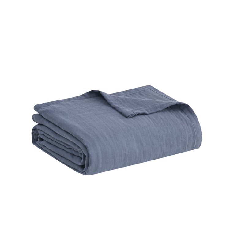 Madison Park Gauze 100% Cotton Lightweight Blanket