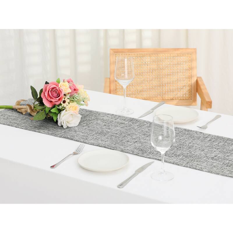 1 Pack Farmhouse Table Runners, Rustic Woven Dining Table Banner