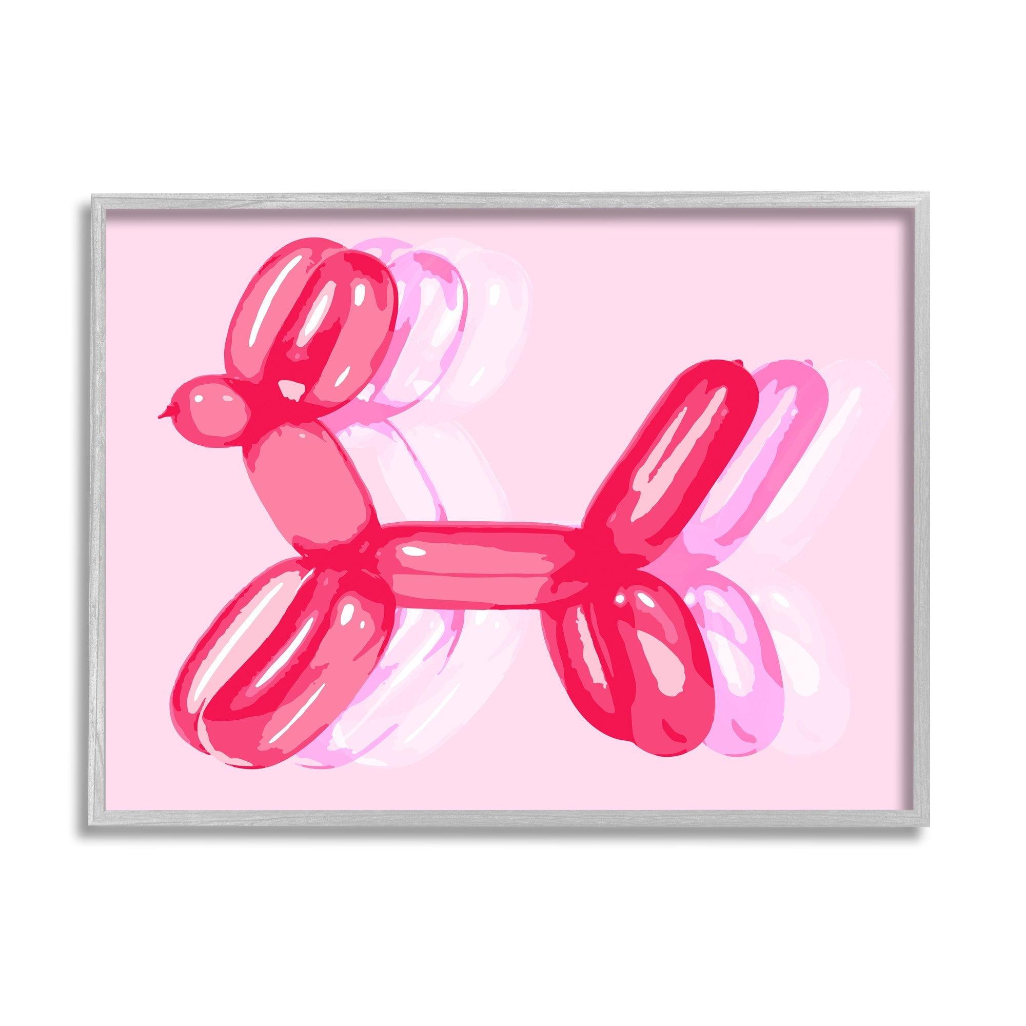 Stupell Pop Style Balloon Animal Framed Giclee Art Design by Lil' Rue