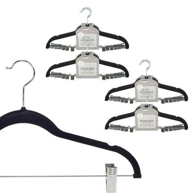 Simplify 24 Pack Velvet Hangers with Clips