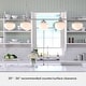 preview thumbnail 13 of 15, Hunter Saddle Creek Linear Chandelier, Clear Glass, Dining Room Table, Kitchen Island