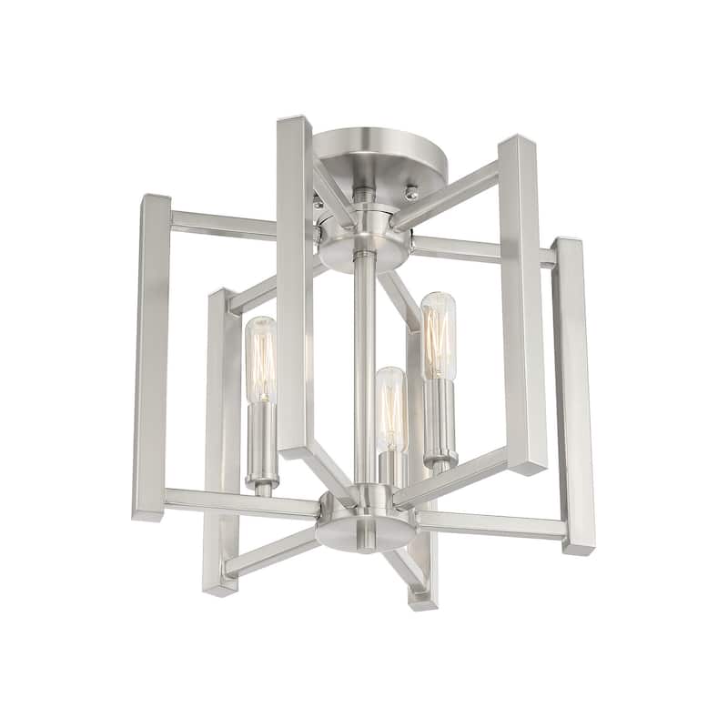 Savoy House Benson 3 Light 13" Wide Semi-Flush Ceiling Fixture