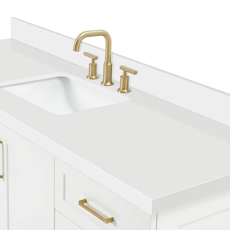 Ariel Q067SWQRVO Taylor 67" Free Standing Single Basin Vanity Set with