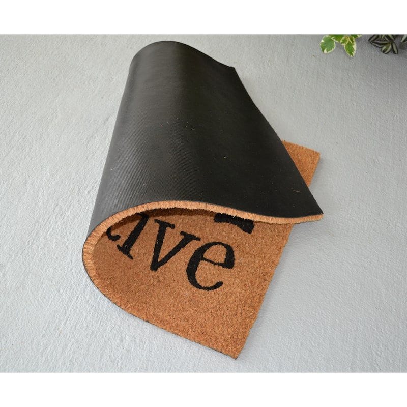 Stay Pawsitive Outdoor Coir Non Skid Doormat