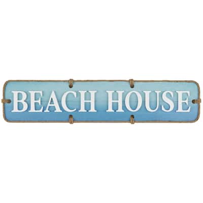 Wooden Sign Home Wall Decor - Blue - Roche River Decor