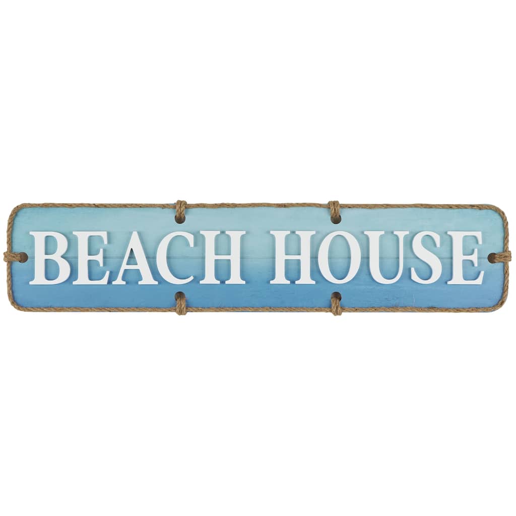 Wooden Sign Home Wall Decor - Blue - Roche River Decor