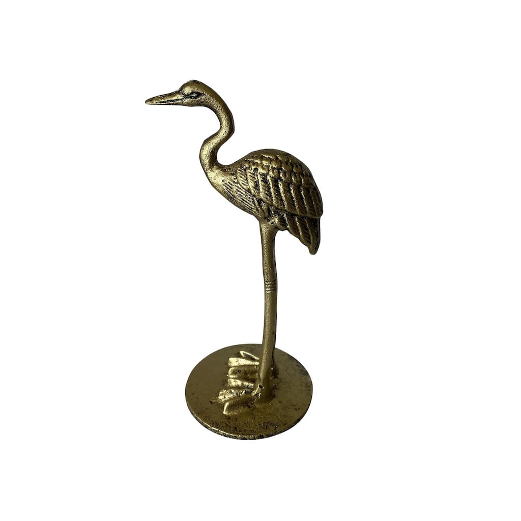 Cast Iron Pelican 9.25"H Gold -ST - Gold