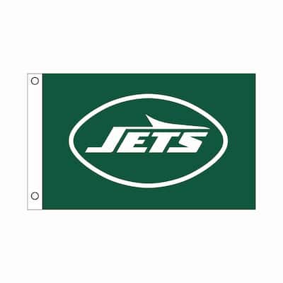 New York Jets Single Sided Flag w/ 2 Grommets, 3'x5'