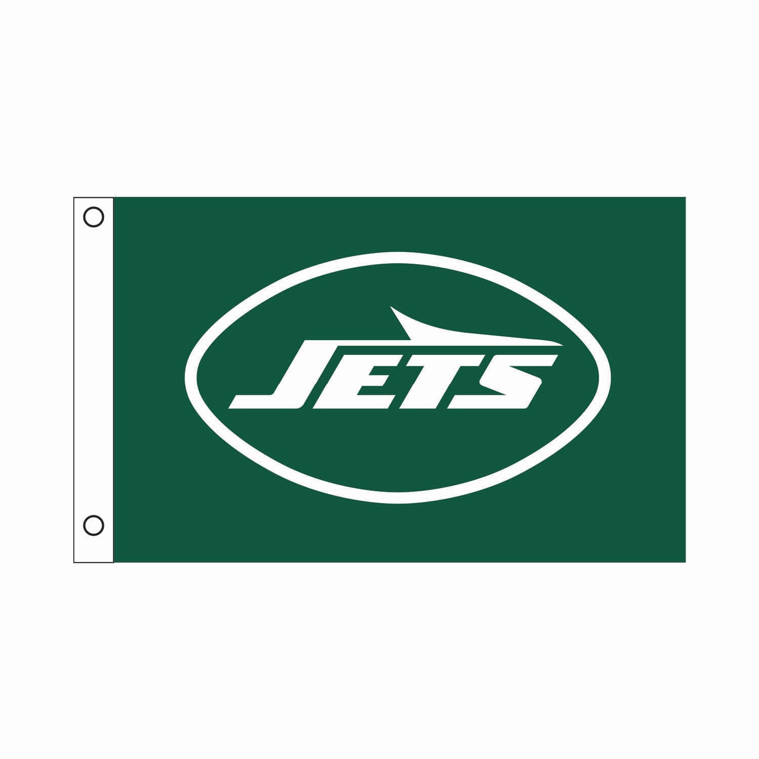 New York Jets Single Sided Flag w/ 2 Grommets, 3'x5'