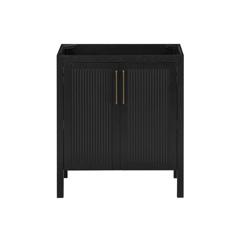 Avanity LUKA-V30 Luka 30" Single Free Standing Vanity Cabinet Only - Black Oak - Oak Finish