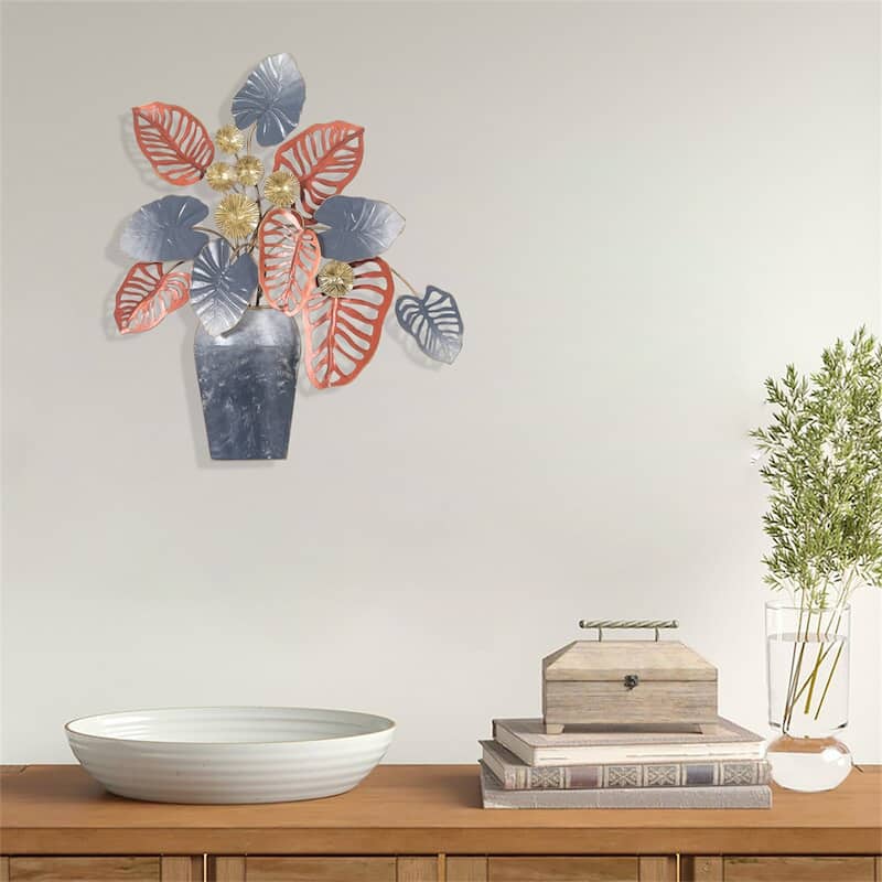 Adeco Metal Flower Wall Decor