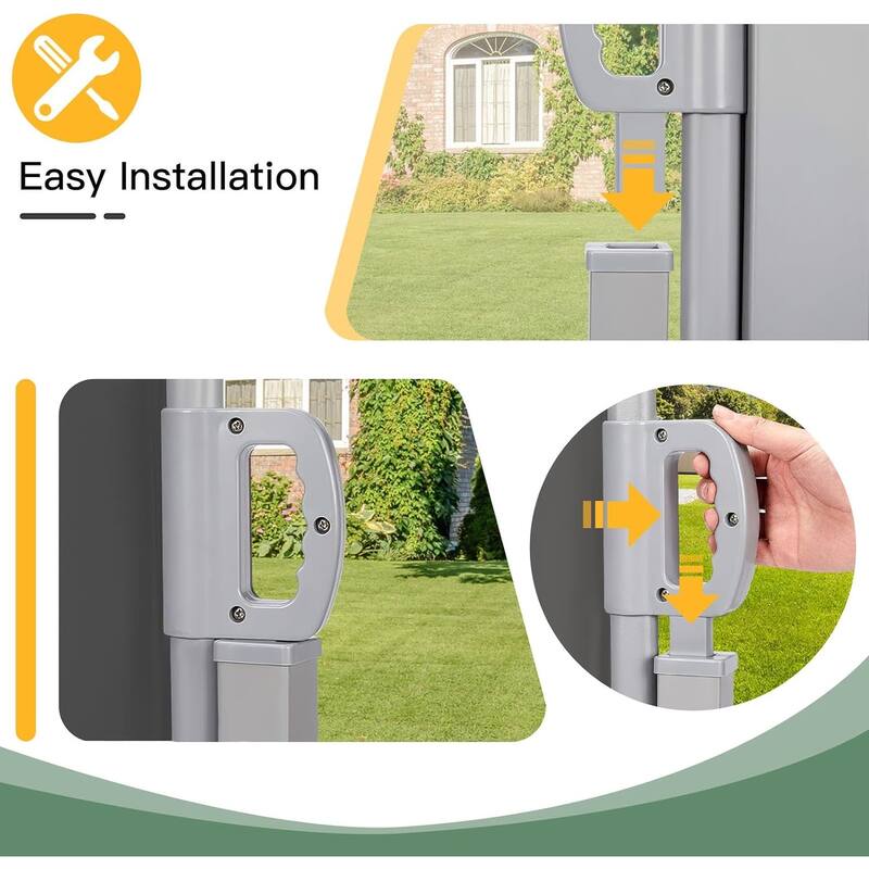 AECOJOY Retractable Side Awning Outdoor Privacy Screen
