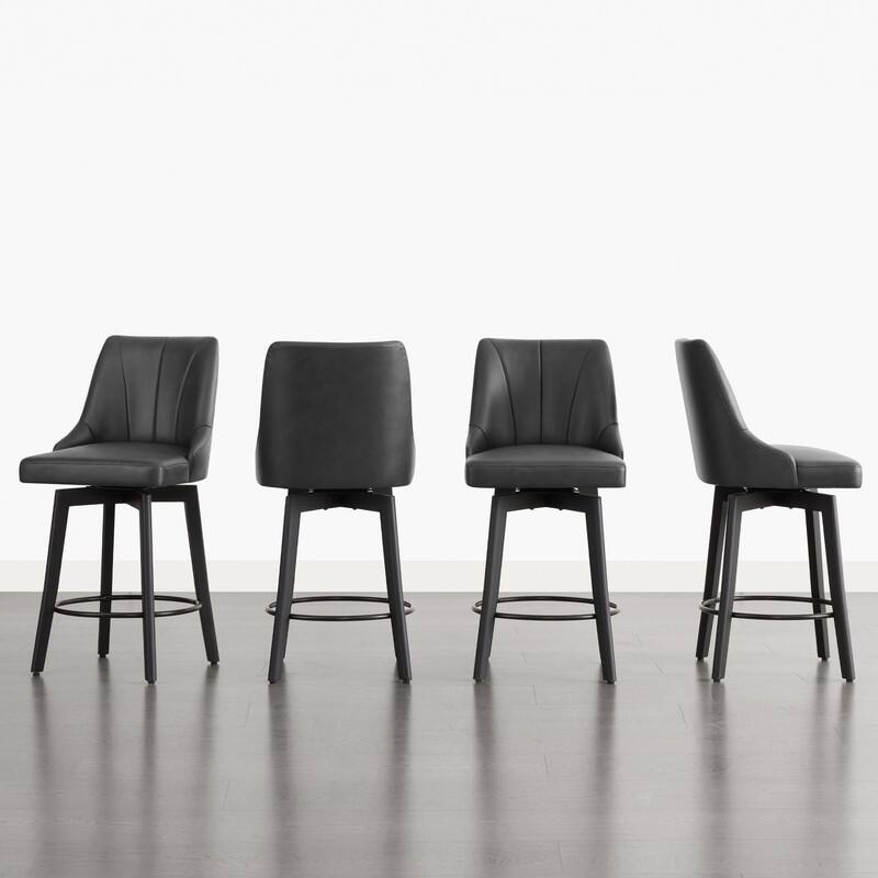 Spruce & Spring Modern Swivel Counter Height Bar Stool