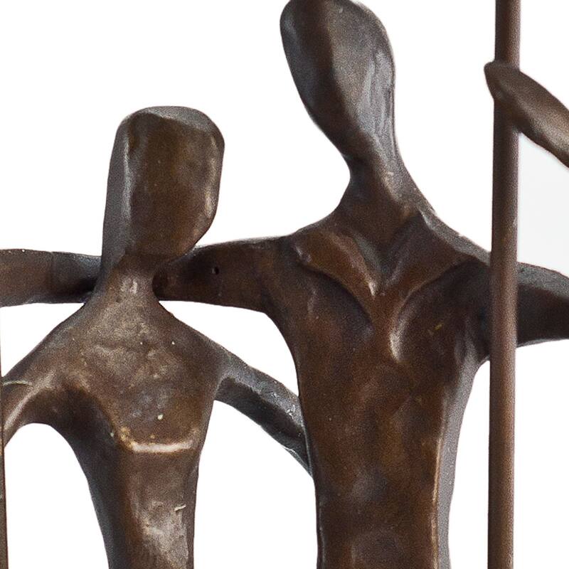 Handcrafted Couple on a Swing Figurine - 9" - Bronze