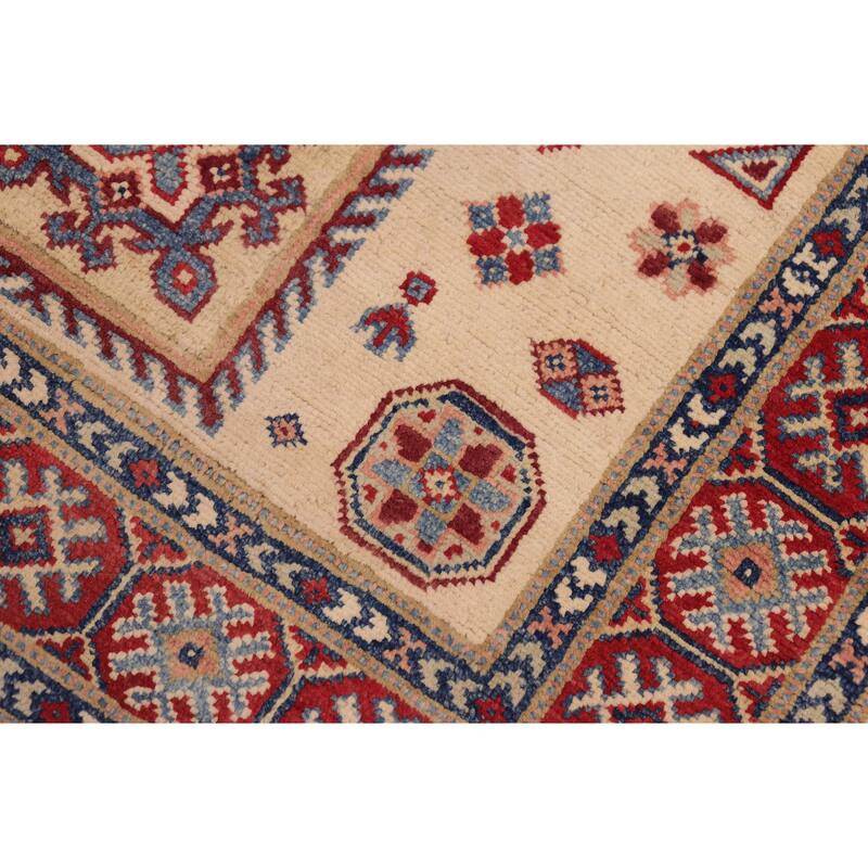 Bohemian Kazak Clay Gold/Red Wool Rug - 3'3'' x 4'9''