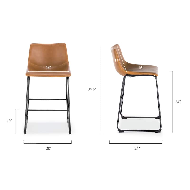 EdgeMod Brinley Counter Stools (Set of 3)