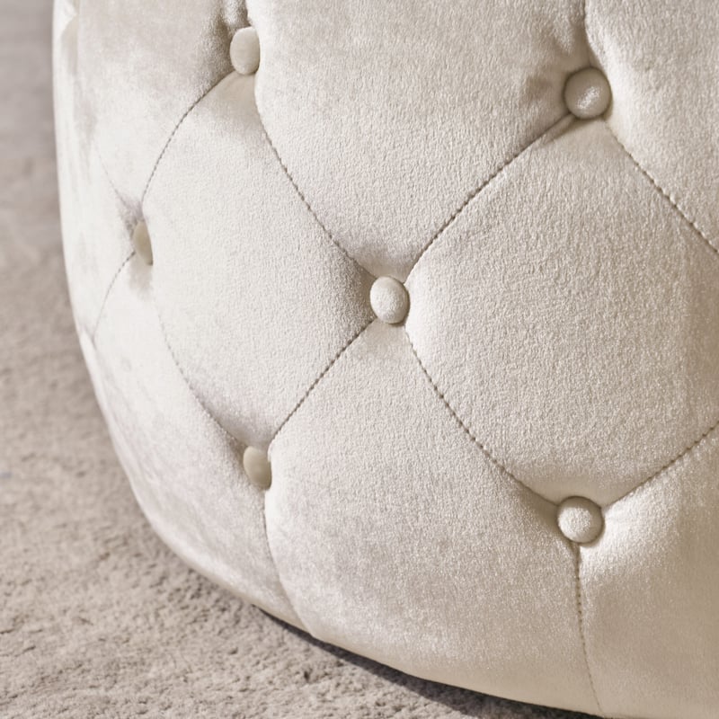 Tufted Upholstery Ottoman Bench
