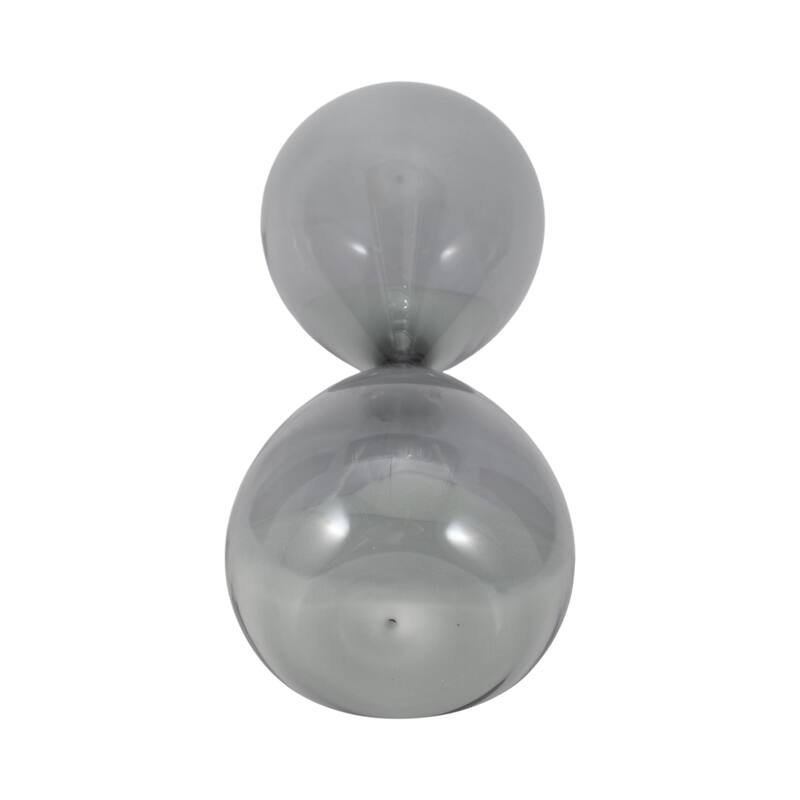 Modern Glass Hourglass Sculpture - Home Decor