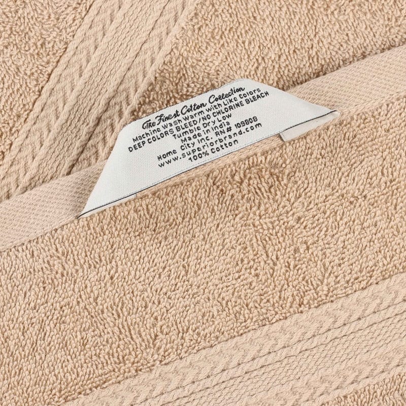 Eco-Friendly Sustainable Cotton 6-Piece Bathroom Towel Set