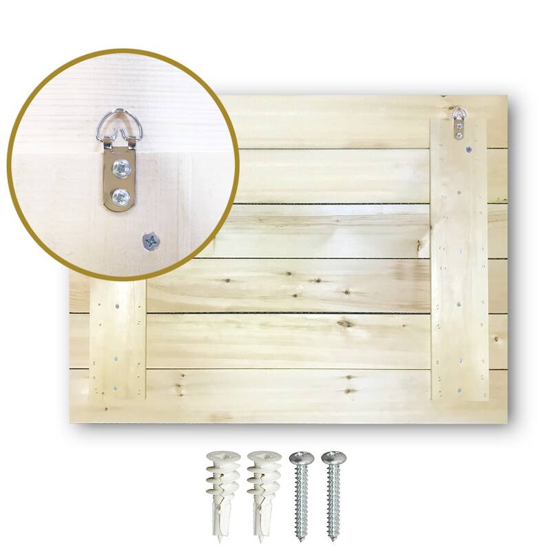 Designart "Minimalism Beachside Serenity" Nautical & Beach Print on Natural Pine Wood