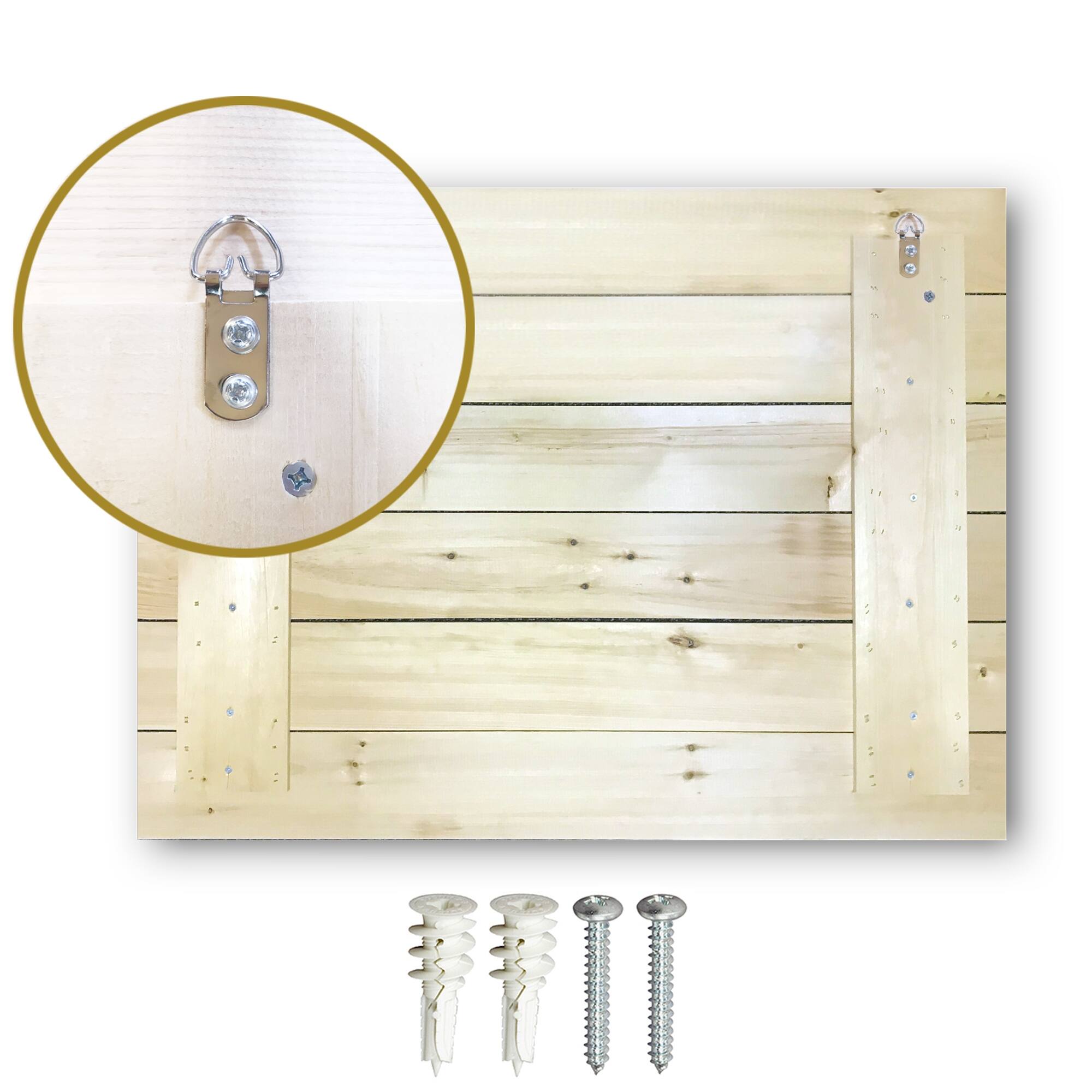 Designart 'Painting Vintage Old Doors III' Cabin & Lodge Wood Wall Art