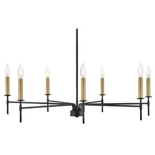 Lark 83077 Hux 7 Light 36" Wide Taper Candle Style Chandelier