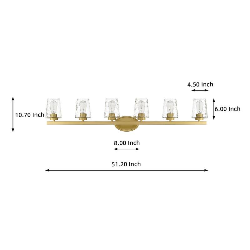 Acroma Modern Bathroom Vanity Light Art Glass Wall Sconce