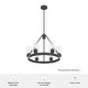 preview thumbnail 13 of 13, Hunter Hartland 6-Light Wagon Wheel Chandelier - Dining/Living Room, Kitchen Table, Entry - Farmhouse, Industrial, Transitional