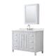 Option White / Giotto Quartz Top / Polished Chrome