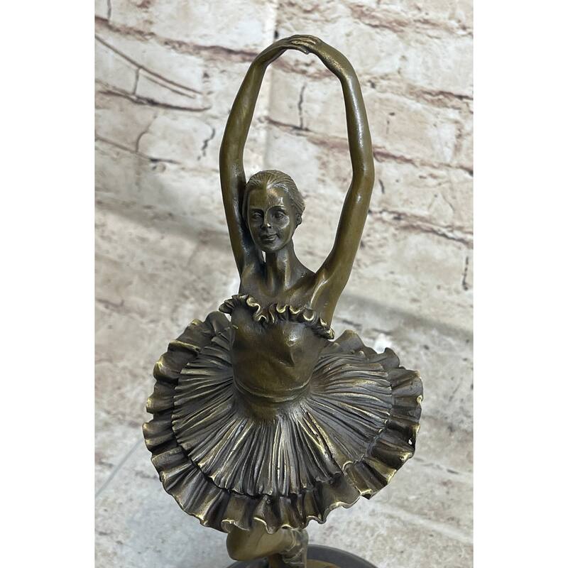 Art Deco Hot Cast Bronze Graceful Ballerina Ballet Statue Sculpture Milo Sale